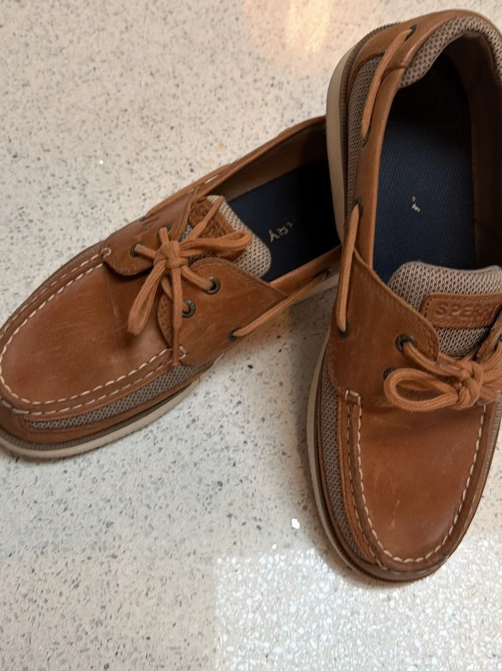 Sperry Mens Surveyor 2-Eye Boat Shoes 9.5